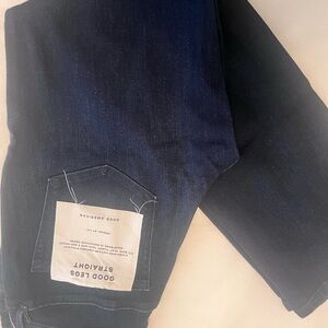 Dark Wash Good American Good Legs Straight Jeans